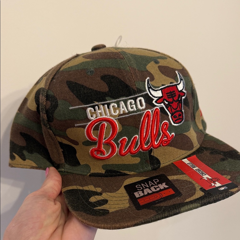 Chicago Bulls Camo Snapback Hat